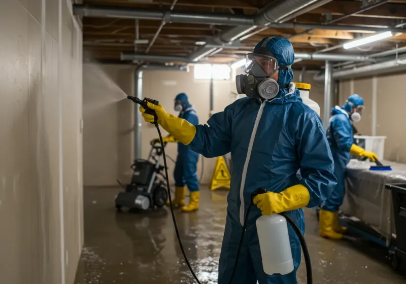 Basement Sanitization and Antimicrobial Treatment process in Pettis County, MO